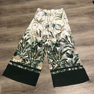 Long wide-leg jungle pants